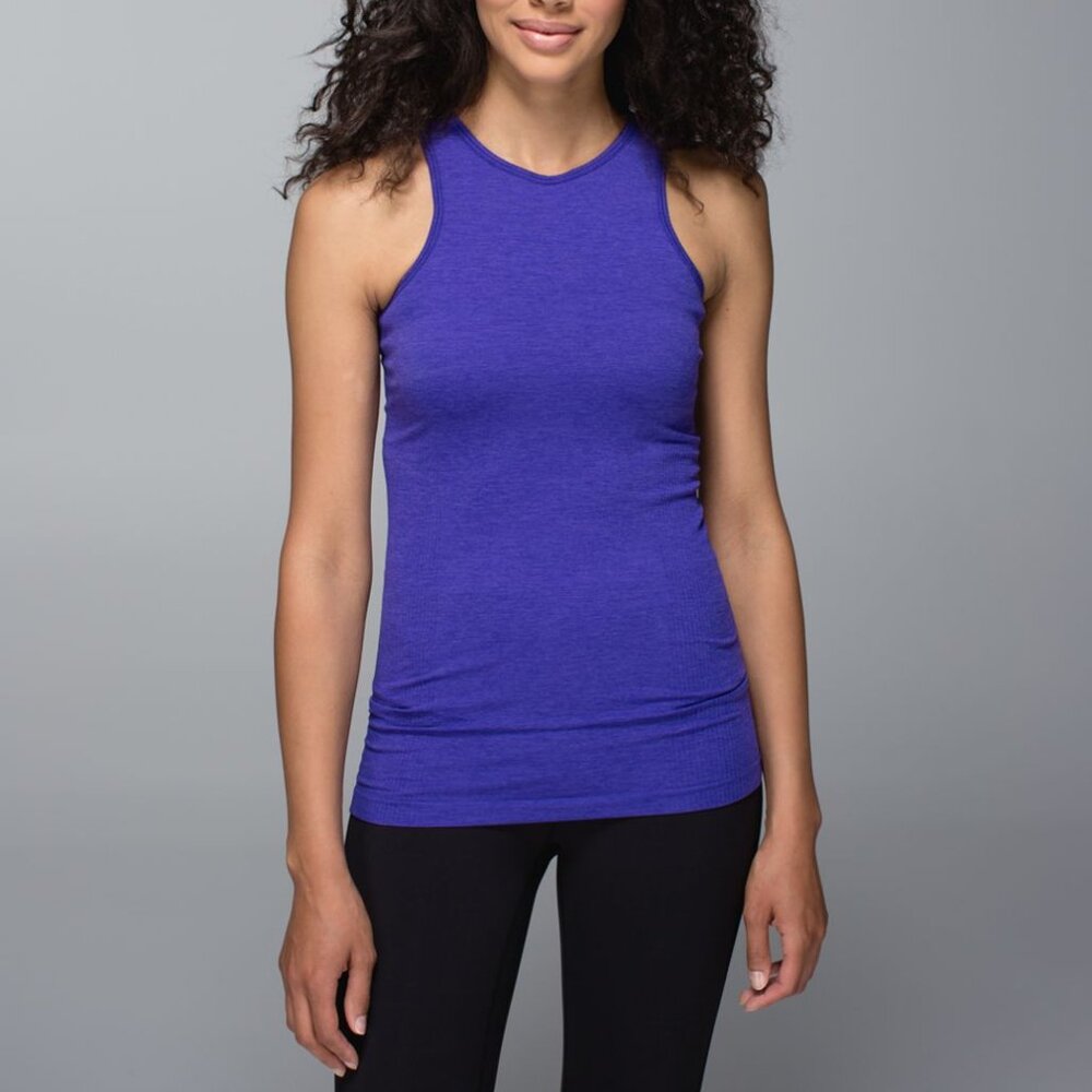 Lululemon Seamlessly Covered Tank Heathered Bruised Berry 4